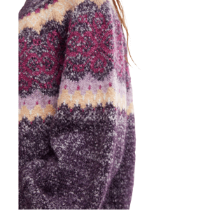 Free People Purple Festive Frost Sweater